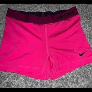 Pink nike pros
